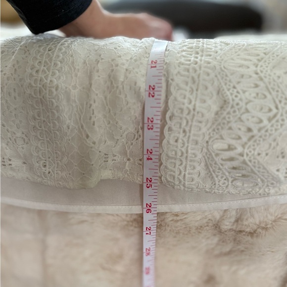 ANDREE BY UNIT White Lace Blouse, 1X - Picture 11 of 13